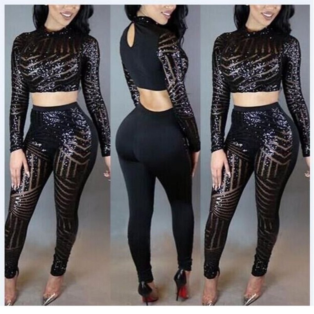 2 Piece Sequin Outfit.